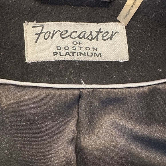 Forecaster BOSTON PLATINUM REAL FOX FUR 75% VIRGIN WOOL Mix Women Hood Coat 16 - Picture 11 of 14